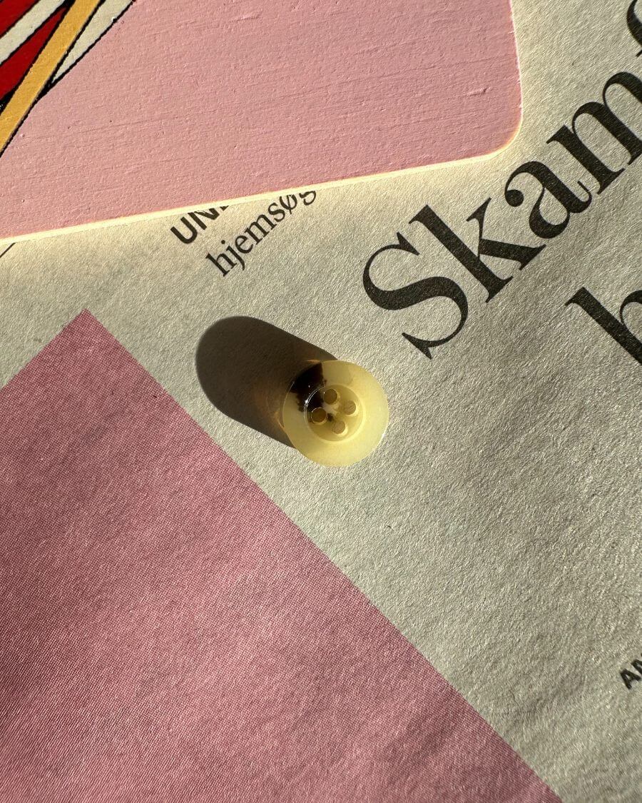 Knapper af galalit Ø12 mm - Lys - 8 stk. - Image 2